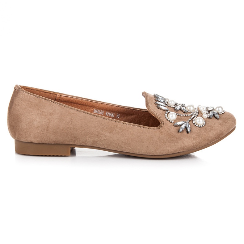 Lovery Mocasines beige decorativos