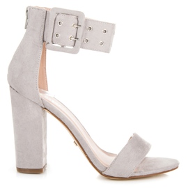 Seastar Sandalias rockeras con cremallera gris