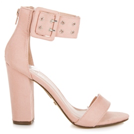 Seastar Sandalias rockeras con cremallera rosa