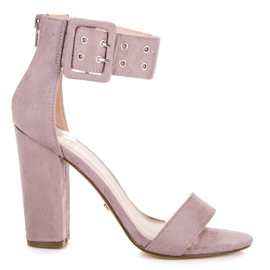 Seastar Sandalias rockeras con cremallera violeta