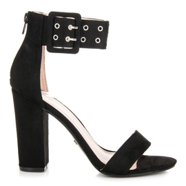 Seastar Sandalias rockeras con cremallera negro