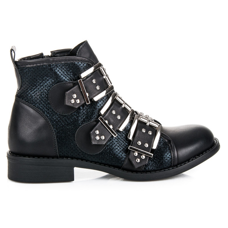 Seastar botas de rock de primavera negro