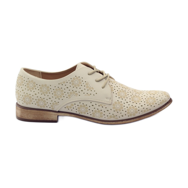Sergio Leone Zapatos de mujer con flores elegantes beige