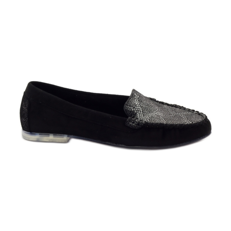 Mocasines Sergio Leone 721 de ante negro gris