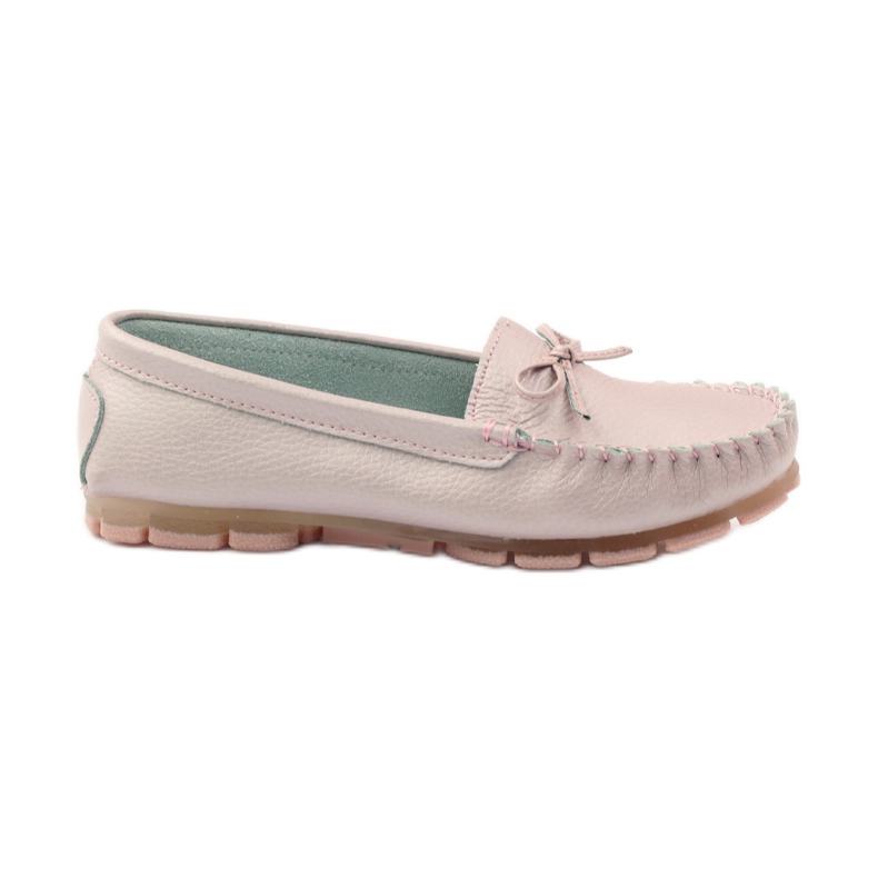 Mocasines de piel con lazo Filippo 004 rosado