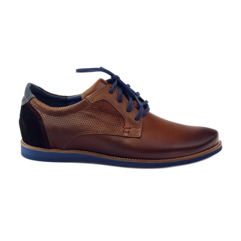 Zapatos casual de hombre Nikopol 1657 marrón negro azul marino