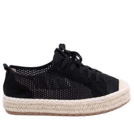 BM Black BB06P Zapatillas alpargatas negras negro