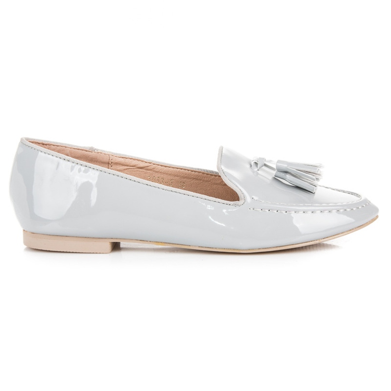 Vices Mordazas mocasines lacados gris