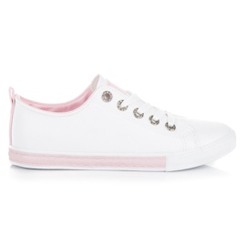 Zapatillas con cordones blanco