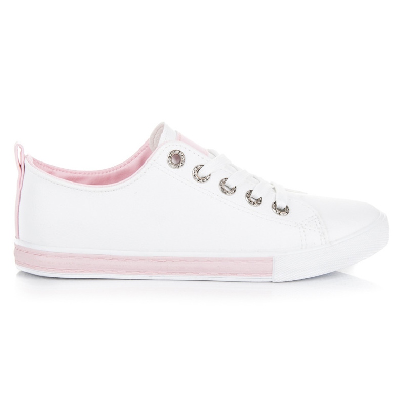 Zapatillas con cordones blanco