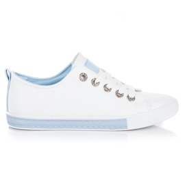 Zapatillas atadas blanco