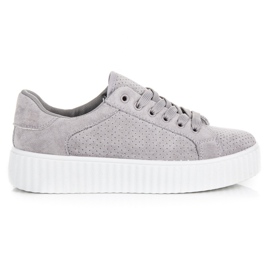 Seastar Zapatillas de gamuza en la plataforma gris