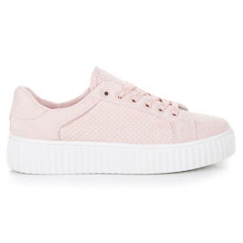 Seastar Zapatillas de gamuza en la plataforma rosado