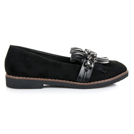Bestelle Mocasines Negros Con Adorno