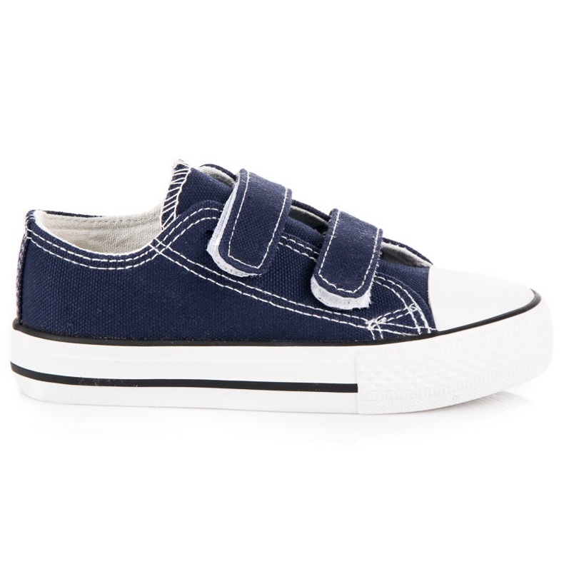 Deportivas Infantiles Con Velcro azul