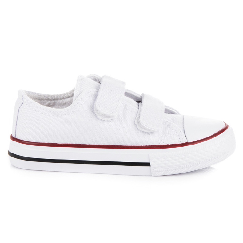 Zapatillas de deporte con velcro para niños. blanco