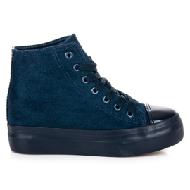 L&H Deportivas cuña y plataforma azul