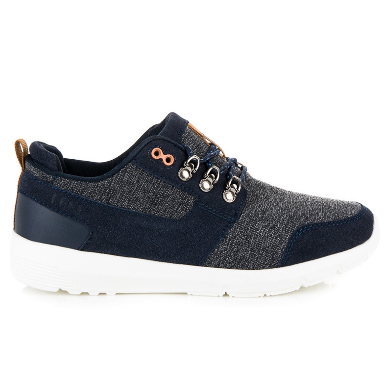 Ax Boxing Zapatos de los hombres atados azul