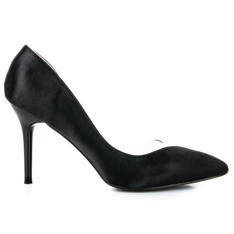 Pasadores transparentes satinados negro Pasadores transparentes satinados negro