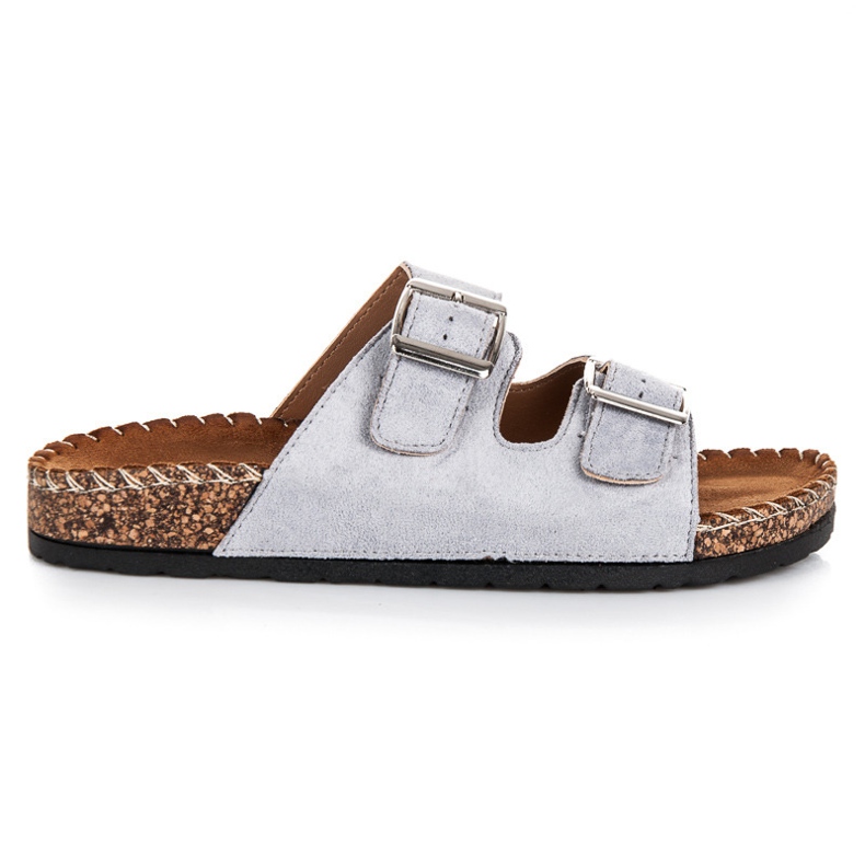 Seastar Babuchas ante con hebillas gris Seastar Babuchas ante con hebillas gris