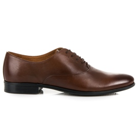Zapatos de cuero oxfordy lucca marrón