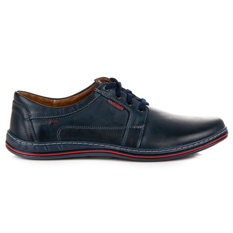 Zapatos Casual Lucca atados azul