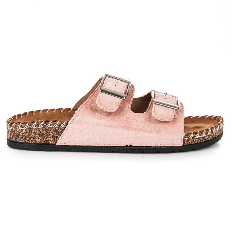Seastar Babuchas ante con hebillas rosado Seastar Babuchas ante con hebillas rosado
