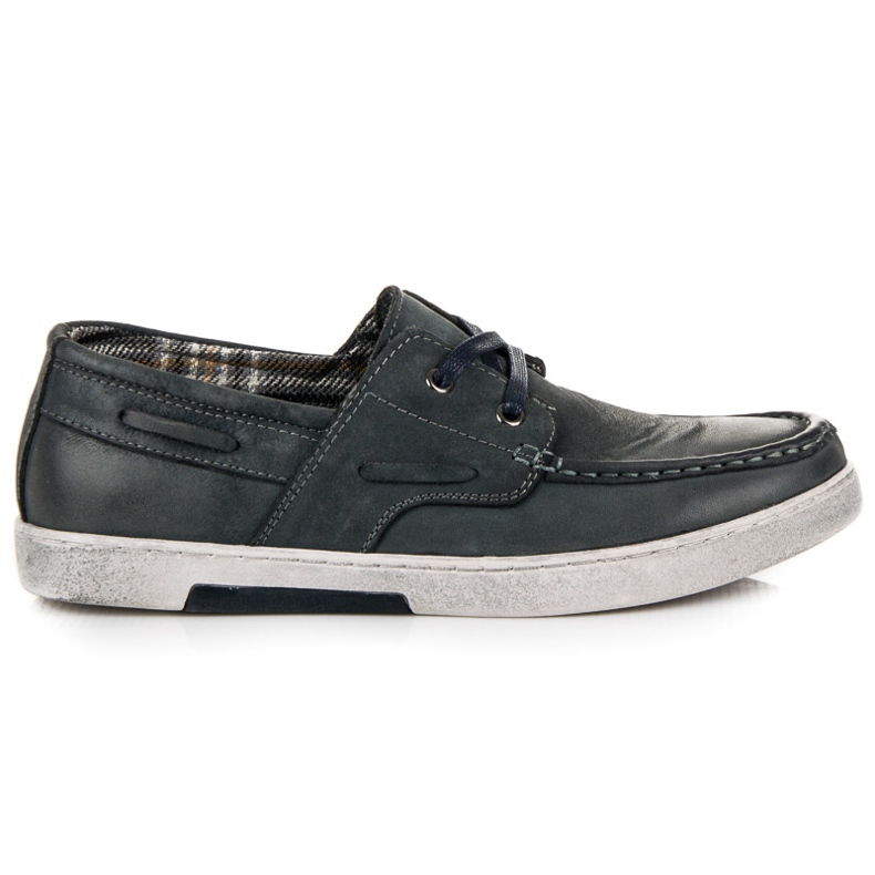 Mocasines de cuero New age gris