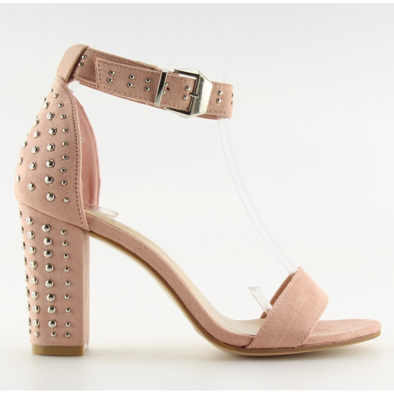 Sandalias en tacones altos rosa rosa rosado