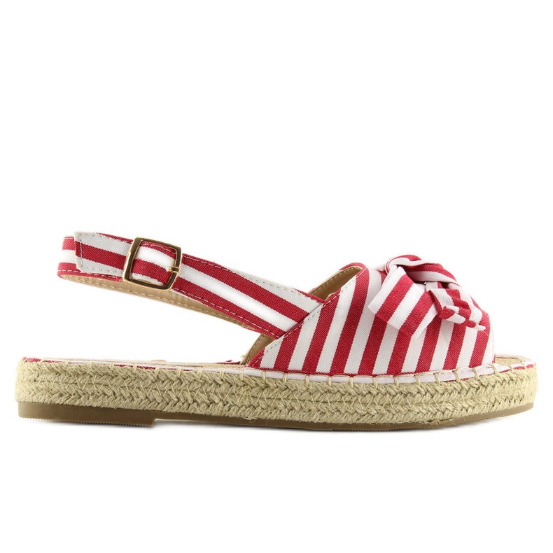 Sandalias alpargatas rayas rojas rojo Sandalias alpargatas rayas rojas rojo