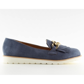 Mocasines mujer azul marino G237 azul