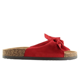 Zapatillas suela de corcho rojo rojo