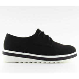 Mocasines negros cordones negros