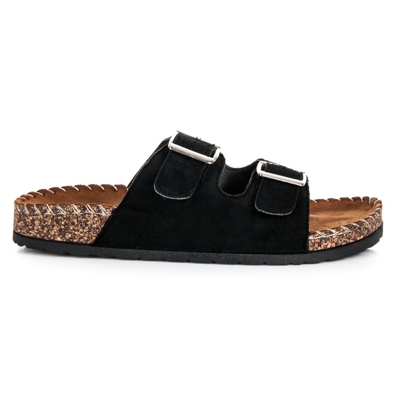 Seastar Babuchas ante con hebillas negro Seastar Babuchas ante con hebillas negro