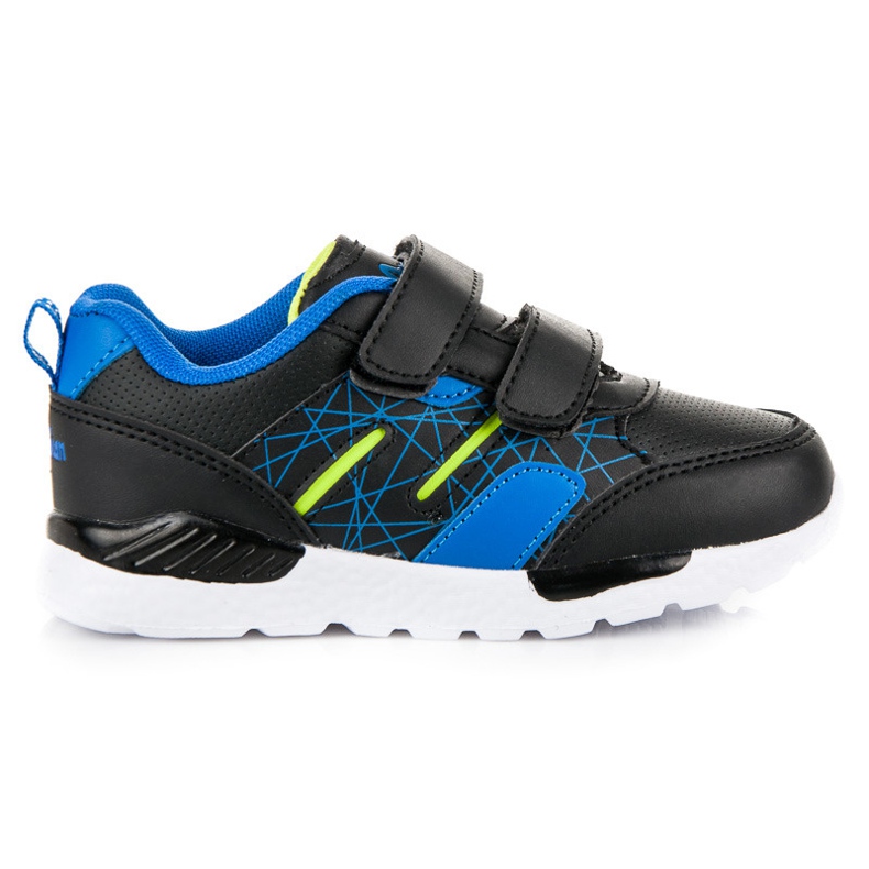 American Club Calzado de velcro americano negro
