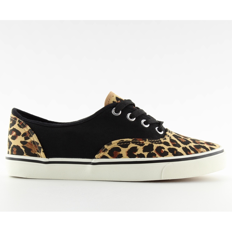 Deportivas con cordones K-75 Marrón / leopardo negro Deportivas con cordones K-75 Marrón / leopardo negro