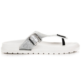Babuchas vinceza plateadas gris