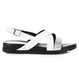Sandalias abrochadas con hebilla VINCEZA blanco