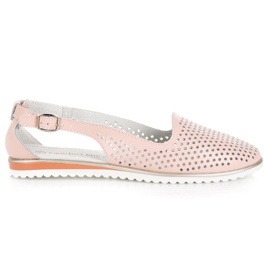 Sandalias vinceza caladas rosa