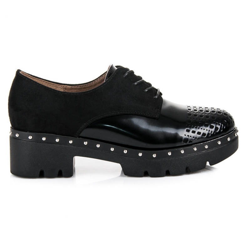 Kylie zapatos rockeros negros