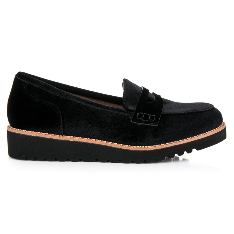 Kylie Mocasines mujer terciopelo negro
