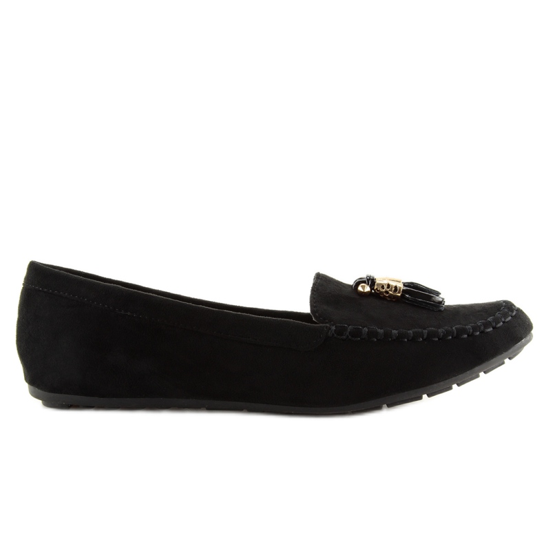 Negro Mocasines Mujer Black Fj-003 Black Ii-Gat