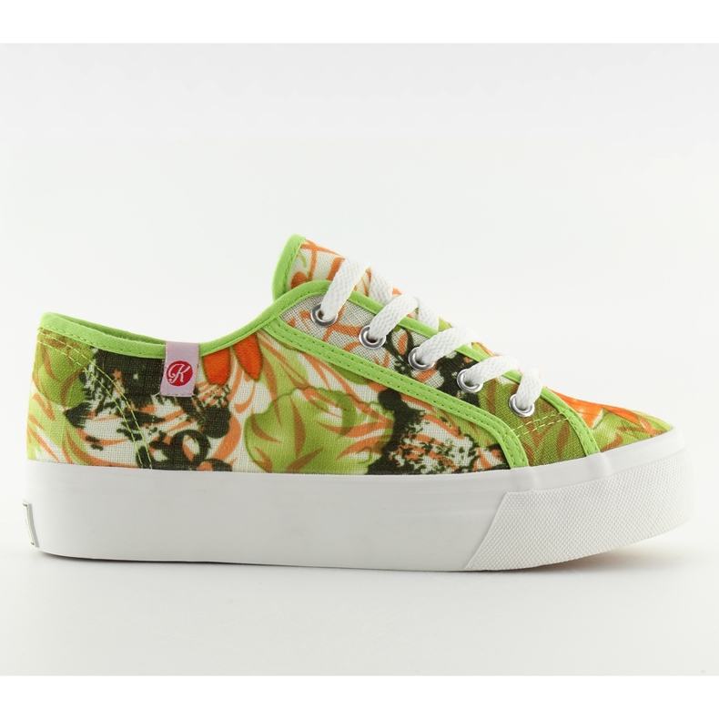 Zapatillas de deporte, suela gruesa K145403 Multicolor verde
