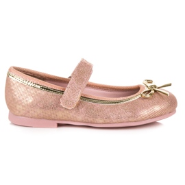 American Club Bailarina con velcro americano. rosa