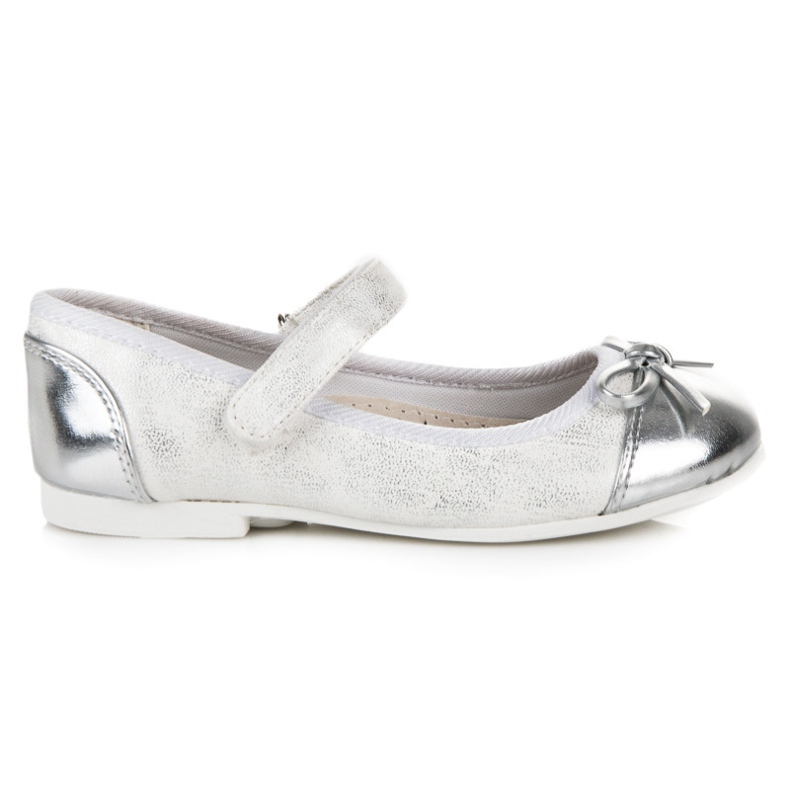 American Club Bailarinas americanas con puntera lacada gris
