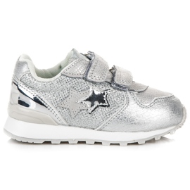 American Club Zapatillas De Plata Con Estrella Americana gris