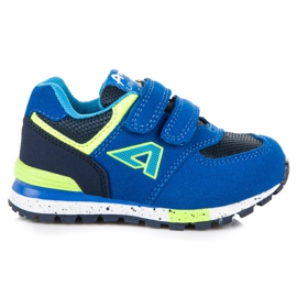 American Club Zapatillas americanas de velcro azul