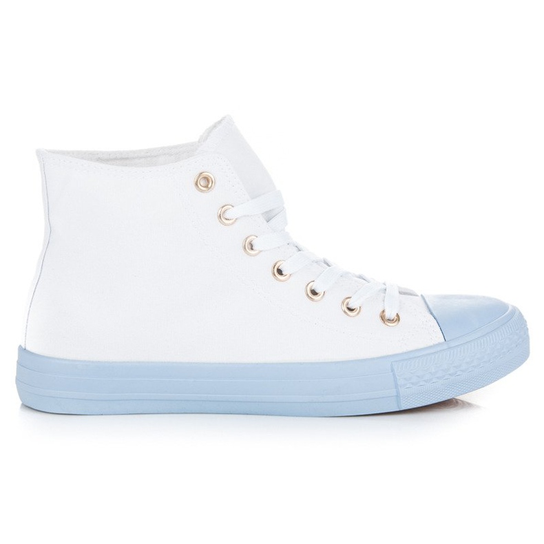 Coura Zapatillas sobre el tobillo blanco
