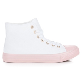 Coura Zapatillas sobre el tobillo blanco