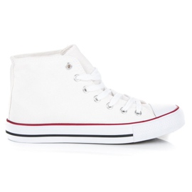 Zapatillas con cordones por encima del tobillo. blanco Zapatillas con cordones por encima del tobillo. blanco